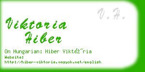 viktoria hiber business card